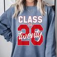 2 Sided Class Of 2026 Senior 2026 Graduation Comfort Colors Sweatshirt Blue Jean