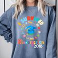 2018 Kindergarten Graduation Graduate Boys Girls Shirt Comfort Colors Sweatshirt Blue Jean