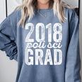 2018 Political Science Graduation Graduate Degree Comfort Colors Sweatshirt Blue Jean