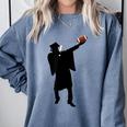 2019 Football Graduation Dab Shirt- Dabbing Graduate Comfort Colors Sweatshirt Blue Jean