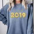 2019 Gold Confetti Graduation T Shirt High School College Comfort Colors Sweatshirt Blue Jean