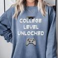 2019 High School Graduation College Level Unlocked Tee Comfort Colors Sweatshirt Blue Jean