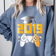 2019 High School Graduation Shirt Gamer Graduate Comfort Colors Sweatshirt Blue Jean