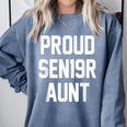 2019 Senior Aunt SEN19R Class Graduation Party T Shirt Comfort Colors Sweatshirt Blue Jean
