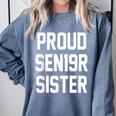 2019 Senior Sister SEN19R Class Graduation Party T Shirt Comfort Colors Sweatshirt Blue Jean