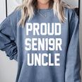 2019 Senior Uncle SEN19R Class Graduation Party T Shirt Comfort Colors Sweatshirt Blue Jean