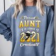2021 Graduation Shirts For Family 2021 Graduation For Aunt Comfort Colors Sweatshirt Blue Jean