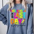 2025 Last Day Of School Autograph Kindergarten Graduation Comfort Colors Sweatshirt Blue Jean