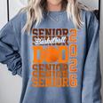 2026 Basketball Senior Dad Graduation Matching Family Comfort Colors Sweatshirt Blue Jean