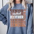2026 Football Senior Brother Graduation Matching Family Comfort Colors Sweatshirt Blue Jean