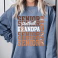 2026 Football Senior Grandpa Graduation Matching Family Comfort Colors Sweatshirt Blue Jean