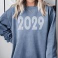 2029 Year Graduation Class Of Photo Shirt Retro Disco Comfort Colors Sweatshirt Blue Jean