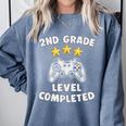 2nd Grade Graduation Video Gamer Tee Comfort Colors Sweatshirt Blue Jean