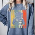 4th Grade Level Complete Gamer Class Of 2023 Graduation Comfort Colors Sweatshirt Blue Jean