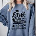 5th Grade Graduate 2021 Graduate Quarantine Fifth Graduation Comfort Colors Sweatshirt Blue Jean