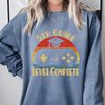 5th Grade Graduation Level Complete Comfort Colors Sweatshirt Blue Jean