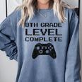 8th Grade Level Complete T Shirt Graduation Comfort Colors Sweatshirt Blue Jean