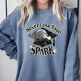 The Addams Family TV Series – Uncle Fester Graduation Spark Premium Comfort Colors Sweatshirt Blue Jean