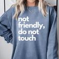 Aggressive Introvert Comfort Colors Sweatshirt Blue Jean