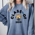 Aggretsuko Class Of 2019 Graduation Seniors Graduate Comfort Colors Sweatshirt Blue Jean