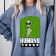 Alien Avoids Humans Sarcastic Introvert Humor Comfort Colors Sweatshirt Blue Jean Alien Avoids Humans Sarcastic Introvert Humor Comfort Colors Sweatshirt Blue Jean
