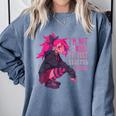 Anime Girl I'm Not Weird Just Limited Edition Introvert Goth Comfort Colors Sweatshirt Blue Jean