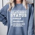 Anti Valentines Day Nursing School Nurse Graduation Shirt Comfort Colors Sweatshirt Blue Jean