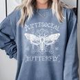 Antisocial Butterfly Introvert Death Head Moth Comfort Colors Sweatshirt Blue Jean Antisocial Butterfly Introvert Death Head Moth Comfort Colors Sweatshirt Blue Jean