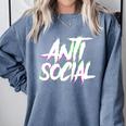 Antisocial Introvert I Hate People Antisocial Club EDM Premium Tri-Blend Comfort Colors Sweatshirt Blue Jean Antisocial Introvert I Hate People Antisocial Club EDM Premium Tri-Blend Comfort Colors Sweatshirt Blue Jean