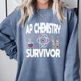 AP Chemistry Survivor Graduation 2024 High School Comfort Colors Sweatshirt Blue Jean