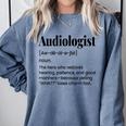 Audiologist Audiology Student Graduation Ear Doctor Comfort Colors Sweatshirt Blue Jean