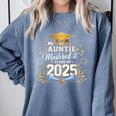My Auntie Mastered It Class Of 2025 Masters Graduation Comfort Colors Sweatshirt Blue Jean