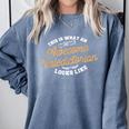 This Is What An Awesome Valedictorian Looks Like Graduation Comfort Colors Sweatshirt Blue Jean