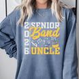 Band Senior Uncle Class Of 2026 Graduation Graduate Comfort Colors Sweatshirt Blue Jean