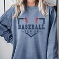 Baseball Senior Night Baseball Senior 2025 Graduation 50 Comfort Colors Sweatshirt Blue Jean
