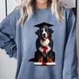 Bernese Mountain Dog Graduation Cap Graduate Training School For Men Women Girls Kids Comfort Colors Sweatshirt Blue Jean