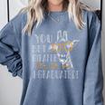 You Bet Giraffe I Graduated Graduation Gift Comfort Colors Sweatshirt Blue Jean