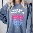 Bi Shy And Ready To Cry Bisexual Introvert Bi Pride Raglan Baseball Tee Comfort Colors Sweatshirt Blue Jean Bi Shy And Ready To Cry Bisexual Introvert Bi Pride Raglan Baseball Tee Comfort Colors Sweatshirt Blue Jean