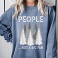Bigfoot People Not a Big Fan Sasquatch Introvert Comfort Colors Sweatshirt Blue Jean Bigfoot People Not a Big Fan Sasquatch Introvert Comfort Colors Sweatshirt Blue Jean