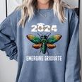 Biology Class Of 2024 Emerging Graduation For Him Comfort Colors Sweatshirt Blue Jean
