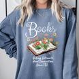 Books That Help Introverts Since 1454 Conversations Comfort Colors Sweatshirt Blue Jean Books That Help Introverts Since 1454 Conversations Comfort Colors Sweatshirt Blue Jean