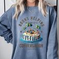 Books Helping Introvert Avoid Conversation Comfort Colors Sweatshirt Blue Jean Books Helping Introvert Avoid Conversation Comfort Colors Sweatshirt Blue Jean