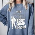 Boot Camp Graduation Military Cousin Support Tee Comfort Colors Sweatshirt Blue Jean