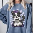 Border Collie Dog Lover Cute Anime School Graduation Men Women Kids Comfort Colors Sweatshirt Blue Jean