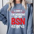 BSN Nurse Graduation Essentials BSN Nursing School Student Comfort Colors Sweatshirt Blue Jean