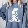 Burrow Prairie Dog Word Art Introvert Nature Retreat Men Women Kids Comfort Colors Sweatshirt Blue Jean Burrow Prairie Dog Word Art Introvert Nature Retreat Men Women Kids Comfort Colors Sweatshirt Blue Jean