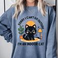 Cat Shirt Introvert Sorry I Can’t Go I’m An Indoor Cat Comfort Colors Sweatshirt Blue Jean Cat Shirt Introvert Sorry I Can’t Go I’m An Indoor Cat Comfort Colors Sweatshirt Blue Jean