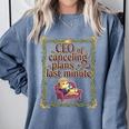 CEO Of Canceling Plans Flake Introvert Friend Premium Tri-Blend Comfort Colors Sweatshirt Blue Jean CEO Of Canceling Plans Flake Introvert Friend Premium Tri-Blend Comfort Colors Sweatshirt Blue Jean