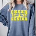 Cheerleading Senior Night Cheer Senior 2025 Graduation 10 Comfort Colors Sweatshirt Blue Jean