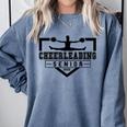 Cheerleading Senior Night Cheer Senior 2025 Graduation 30 Comfort Colors Sweatshirt Blue Jean